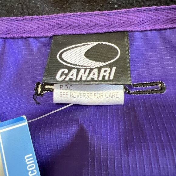 Canari Jacket Men Medium Purple Biovent Full Zip Windbreaker Water Resistant NEW - Picture 9 of 16